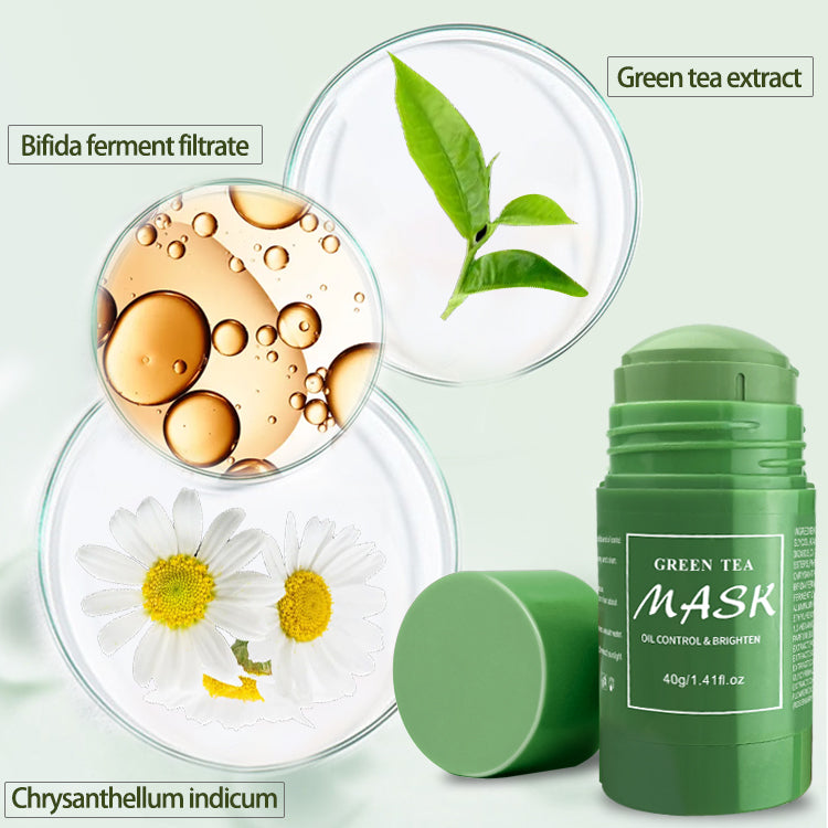  Green Mask Stick for Face, Blackhead Remover with Green Tea  Extract, Deep Pore Cleansing, Moisturizing, Skin Brightening for All Skin  Types of Men and Women (1) : Beauty & Personal Care